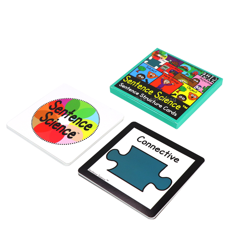 Kids Educational Learning Sentence Structure Flashcards Printing