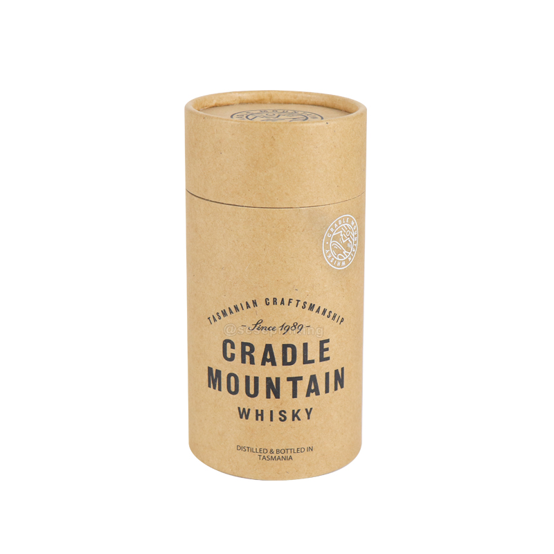 Printing Empty Kraft Paper Tube Packaging Box for Candles