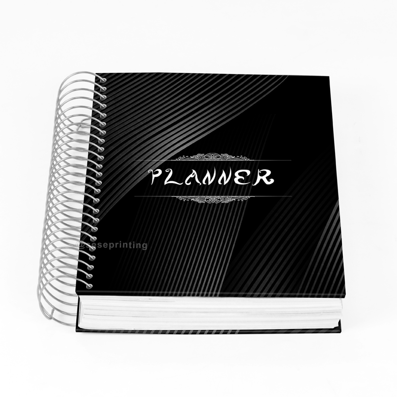Custom Hardcover Spiral Notebook Weekly Budget Planner Printing