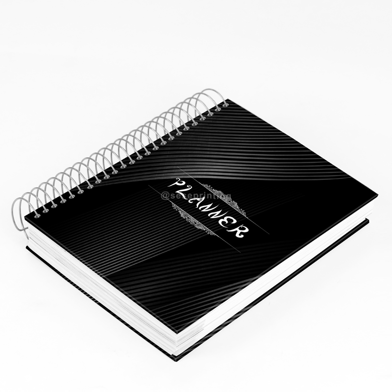 Custom Hardcover Spiral Notebook Weekly Budget Planner Printing