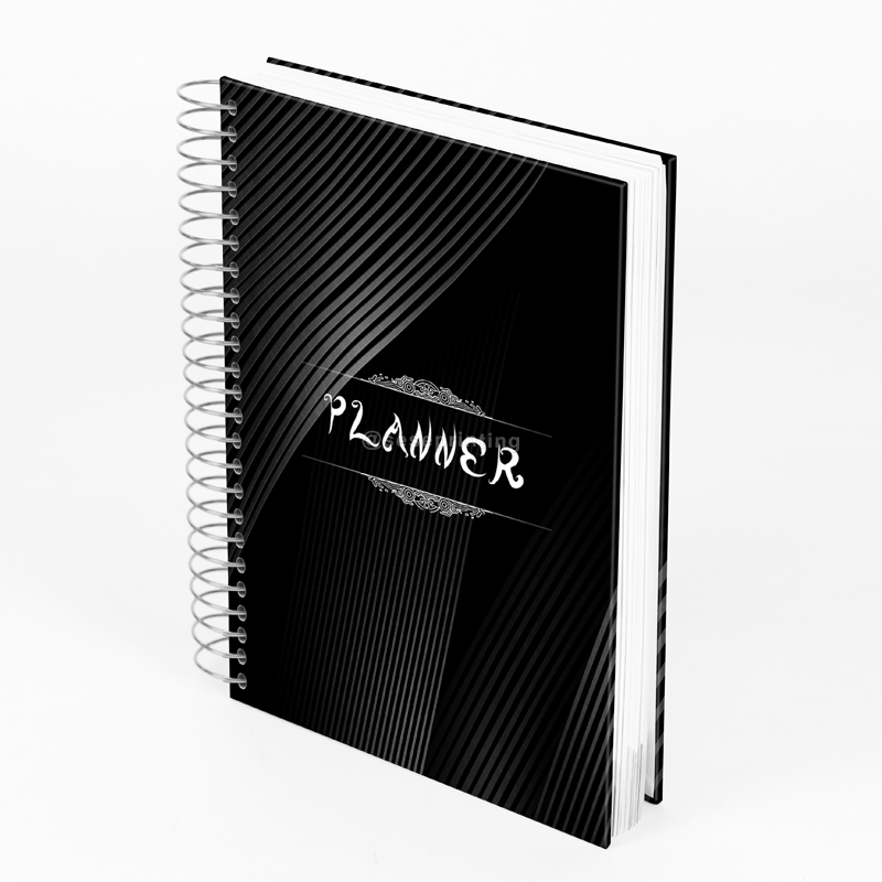 Custom Hardcover Spiral Notebook Weekly Budget Planner Printing