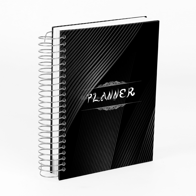 Custom Hardcover Spiral Notebook Weekly Budget Planner Printing
