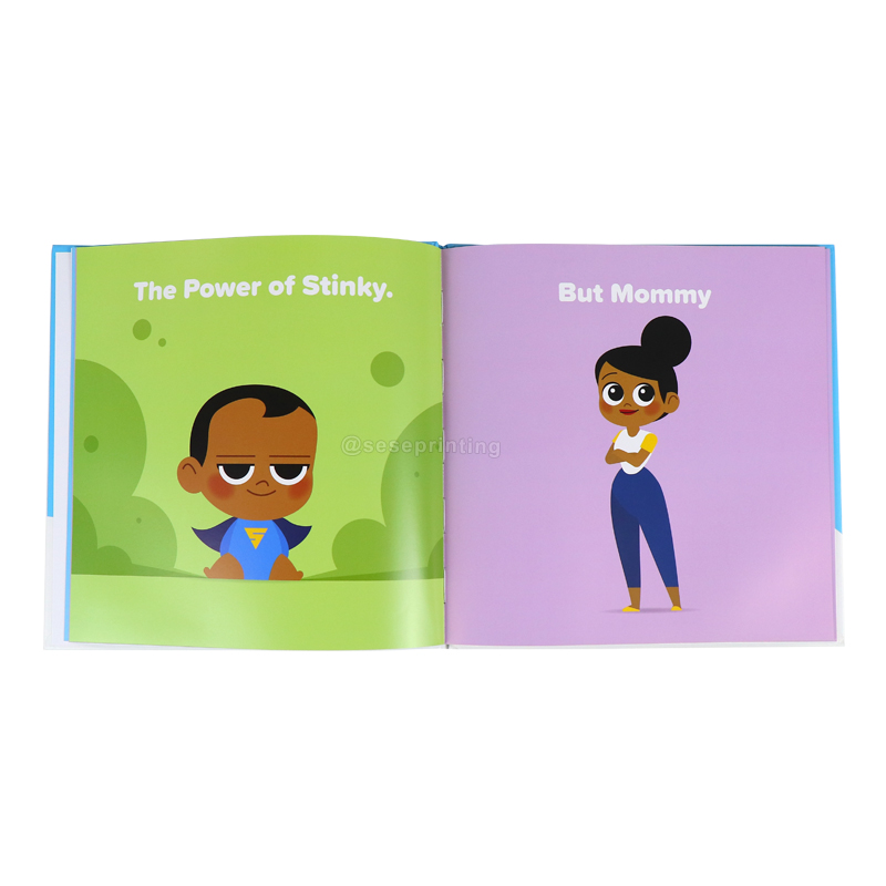 Customized Book Printing Hardbound Children Illustrated Story Book