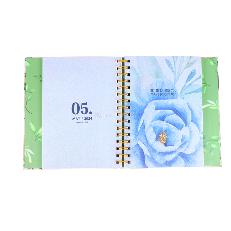 Printing Coil Binding Monthly Agenda Planner Personalised Journal