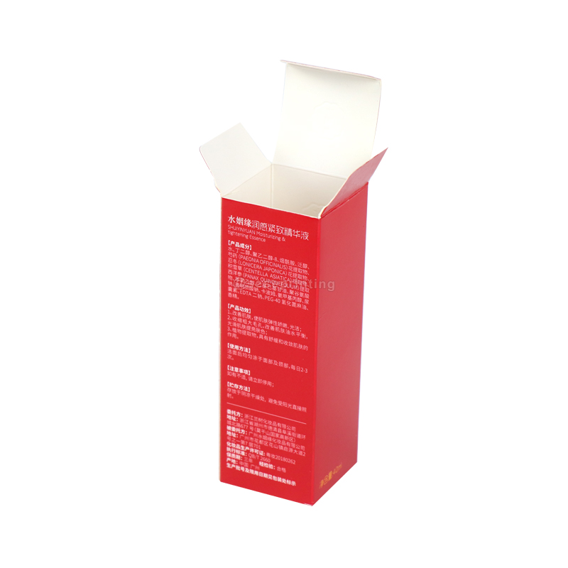 Custom Cardboard Paper Box Printing Foldable Skincare Tuck End Box