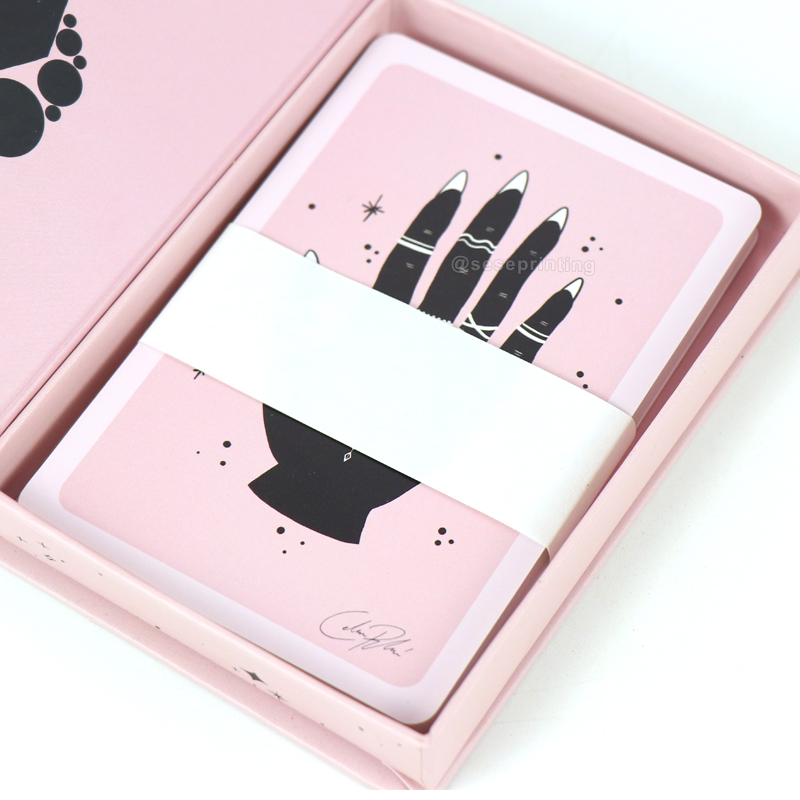Personalized Game Card Custom Printing Paper Nail Cards with Box