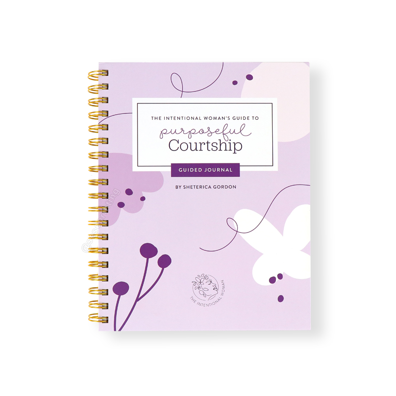 Custom Spiral Notebook Printing Women Courtship Guided Journal