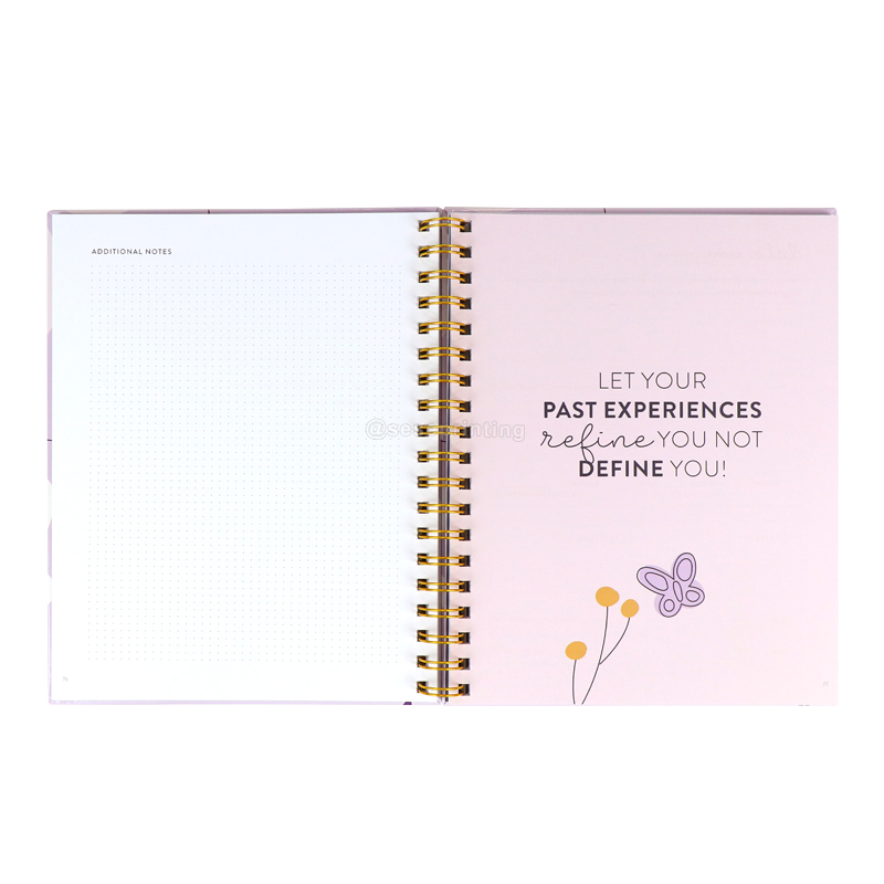 Custom Spiral Notebook Printing Women Courtship Guided Journal