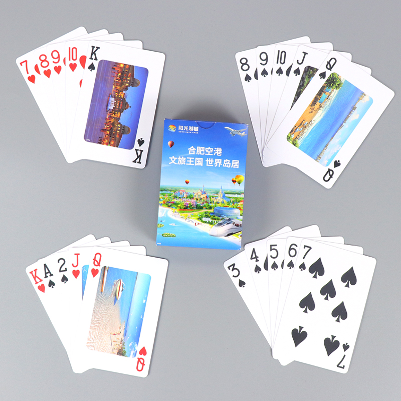 Custom Front and Back Printing PVC Waterproof Playing Card Poker