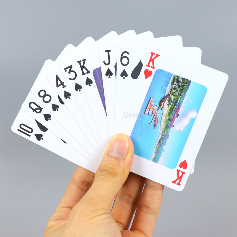 Custom Front and Back Printing PVC Waterproof Playing Card Poker