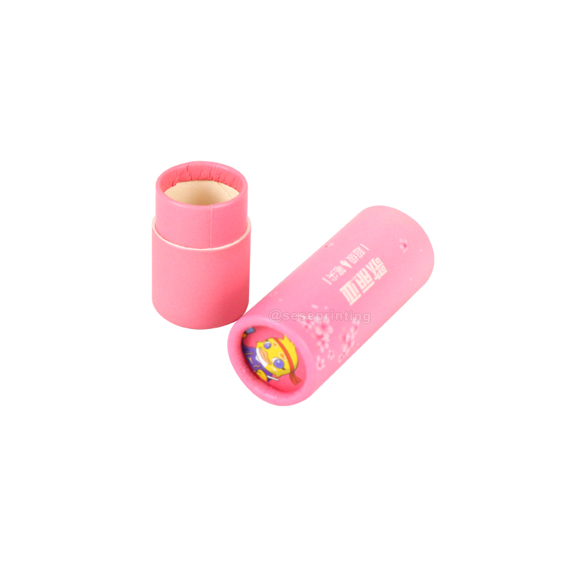 Custom Printing Lipstick Paper Tube Packaging Box Lip Balm Tube