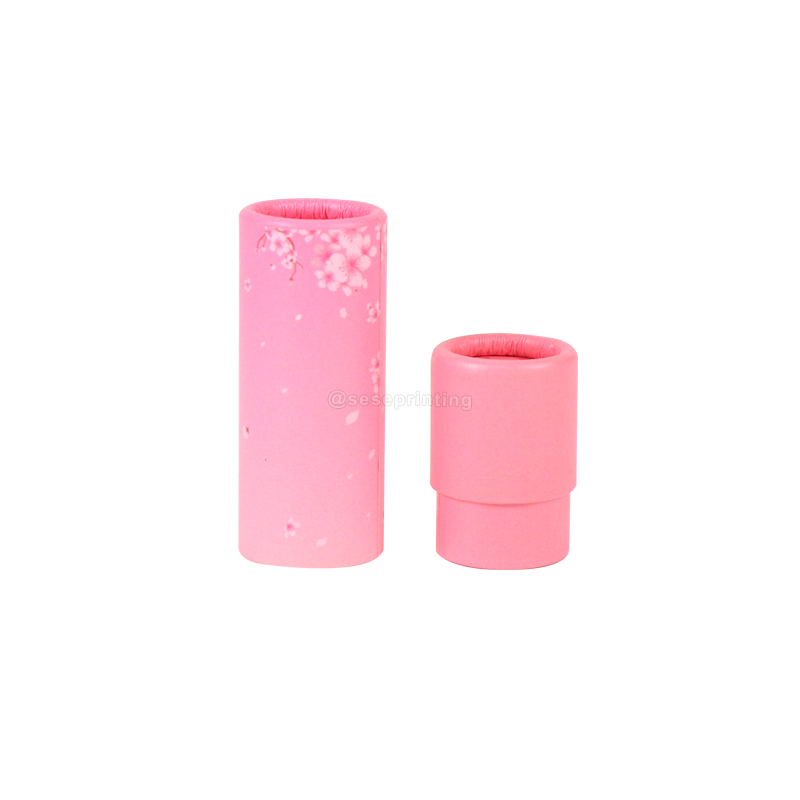 Custom Printing Lipstick Paper Tube Packaging Box Lip Balm Tube