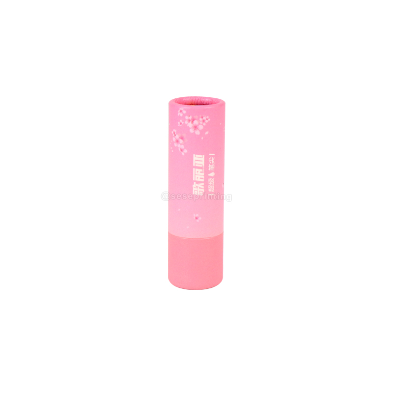 Custom Printing Lipstick Paper Tube Packaging Box Lip Balm Tube