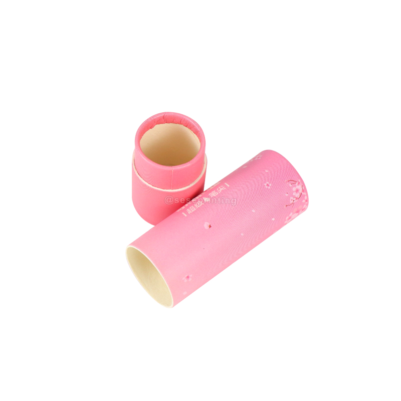 Custom Printing Lipstick Paper Tube Packaging Box Lip Balm Tube