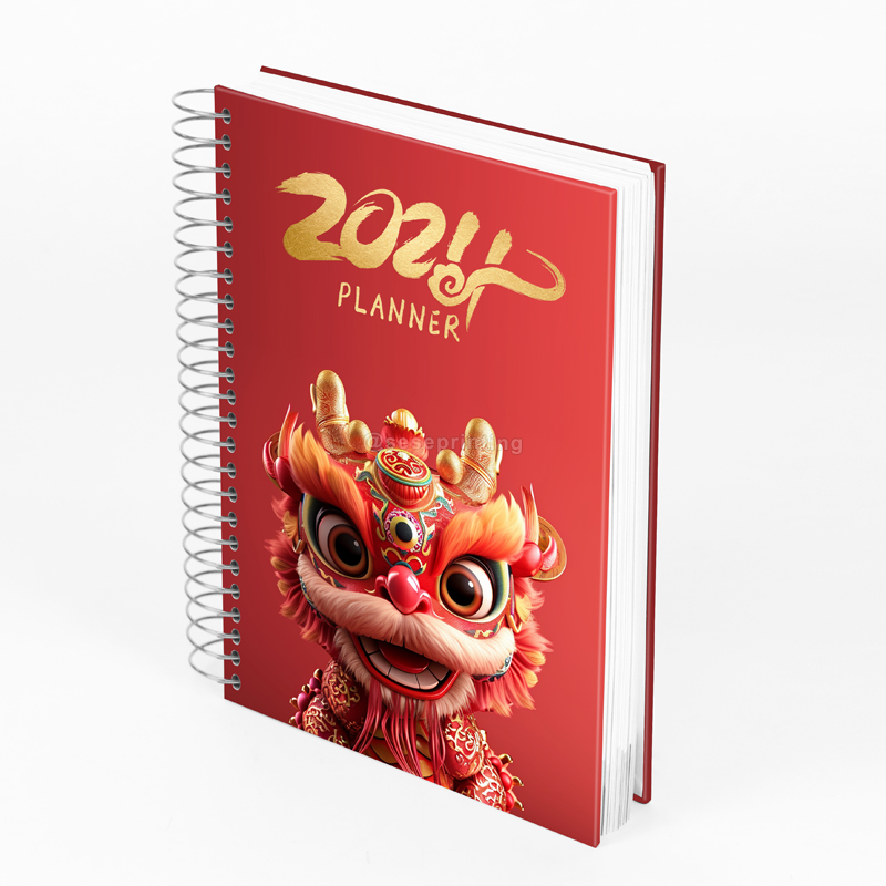 2025 Planner Printing Custom Journal Hardcover Spiral Notebook