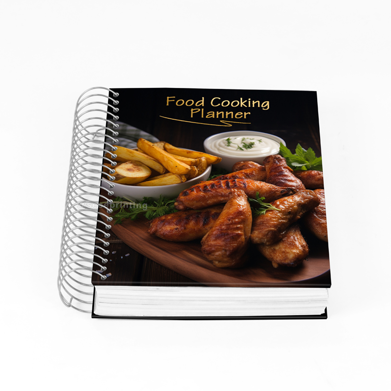 Custom Spiral Recipe Journal Printing Food Cooking Planner