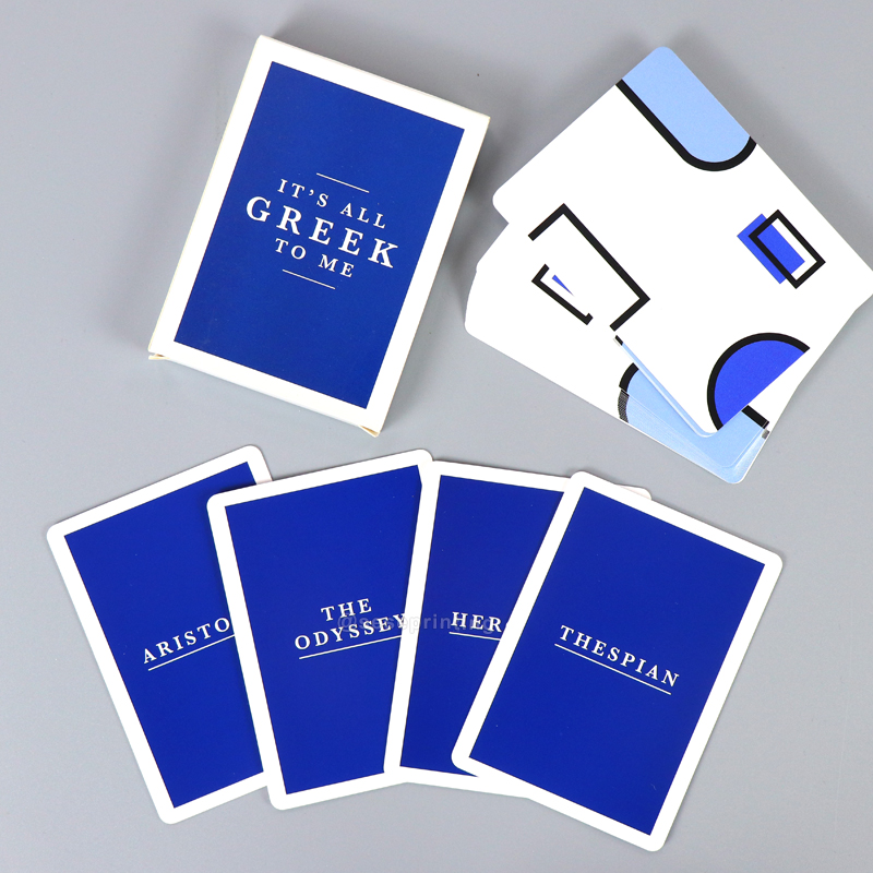 Custom Greek Alphabet Education Cognitives Flashcards Printing