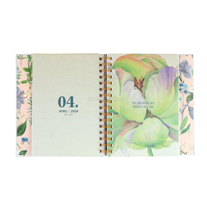Personalised Journal Custom Printing A5 Hardcover Spiral Planner