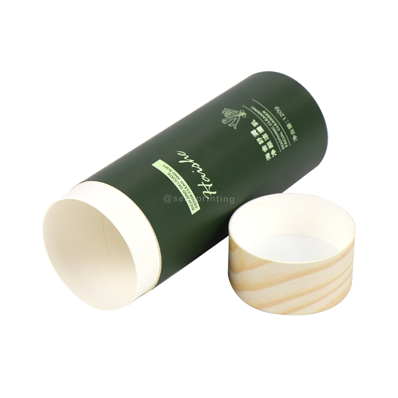 Custom Cosmetics Round Boxes Printing Paper Candle Tube Packaging