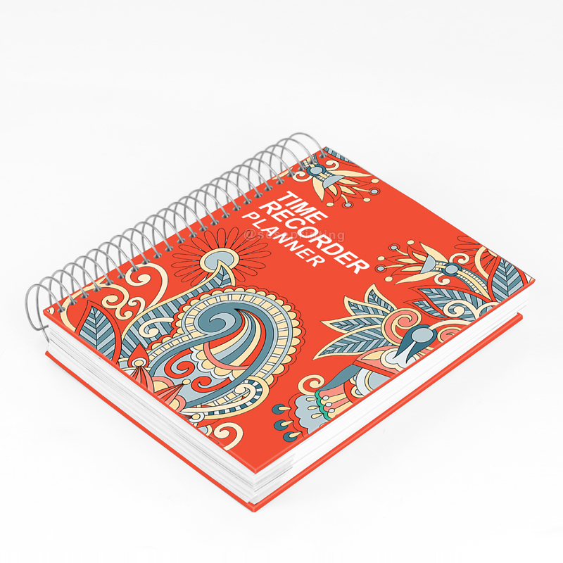 Luxury Time Recorded Planner Printing Spiral Notebook Journal