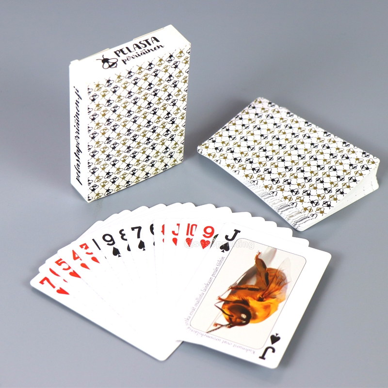 Printing 54 Playing Card Deck Custom Made Poker Cards with Tuck Box