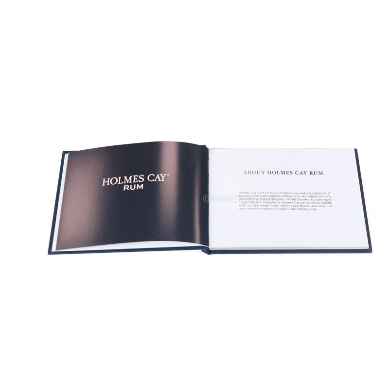 Magazine Printing Embossed and Foiled on Leather Cover Brochure