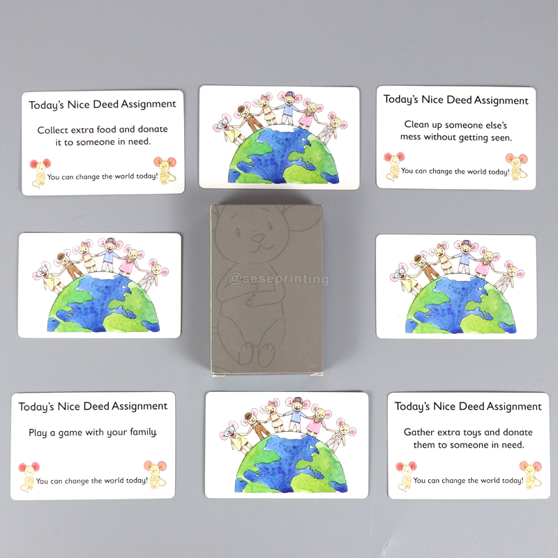 Printing Affirmation Cards Personalized Deck of Playing Cards