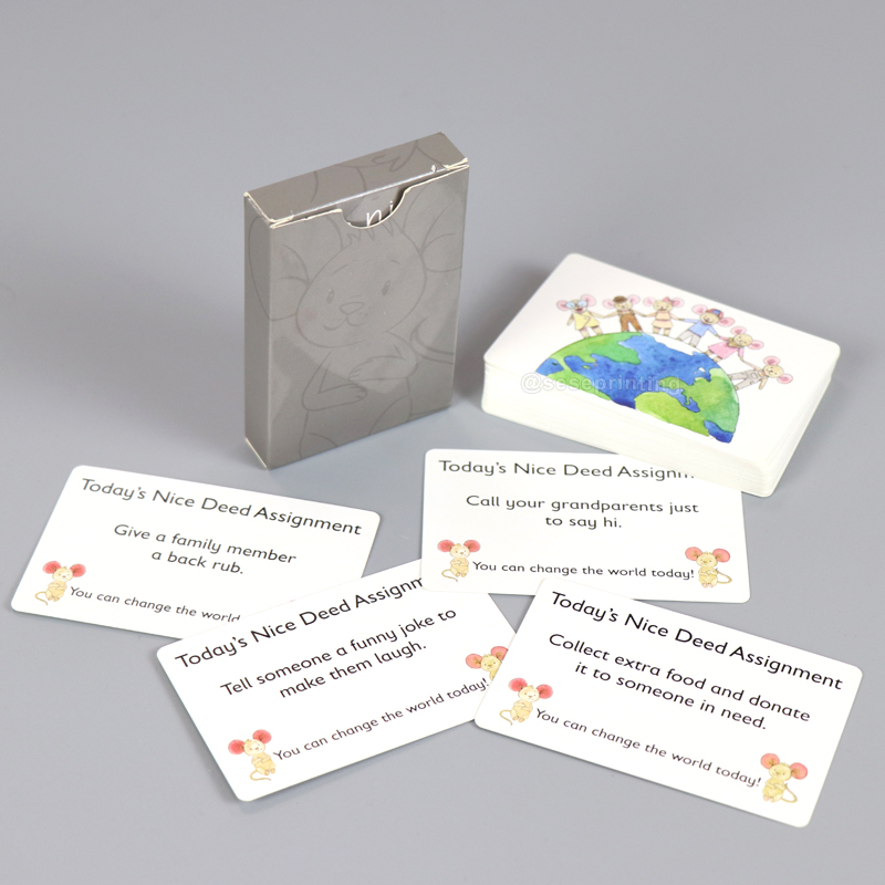 Printing Affirmation Cards Personalized Deck of Playing Cards