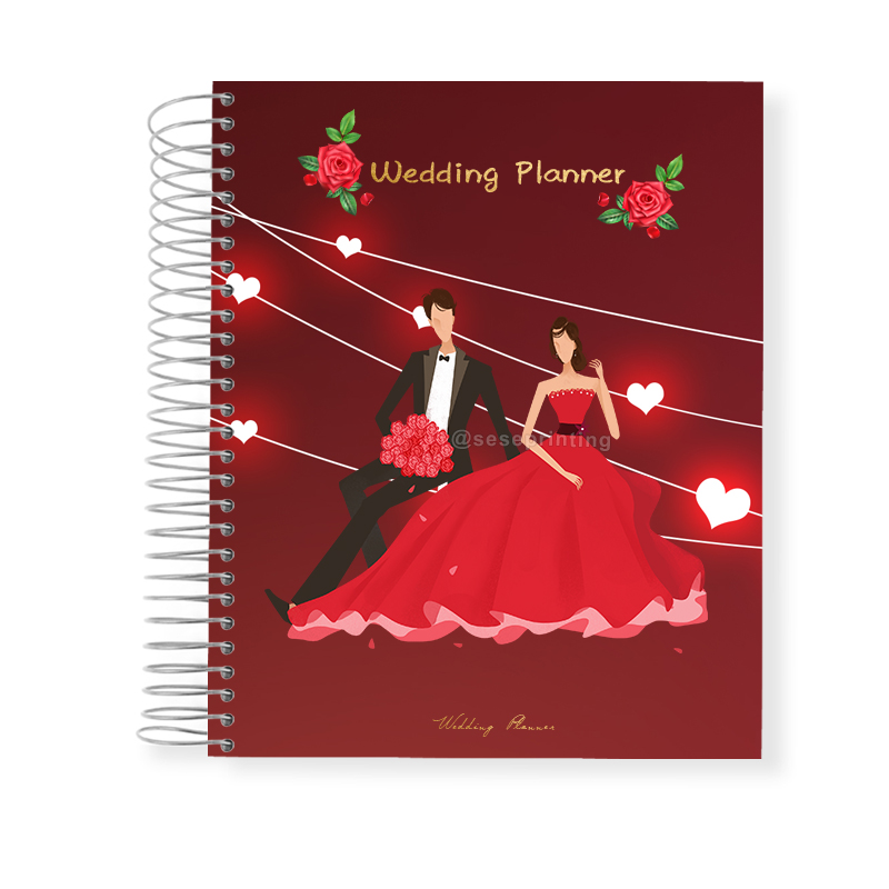 Custom Spiral Binding Wedding Planner Book and Organizer Printing