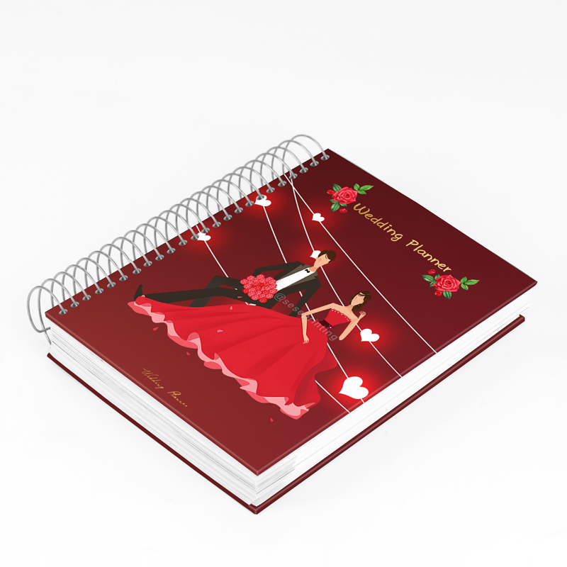 Custom Spiral Binding Wedding Planner Book and Organizer Printing