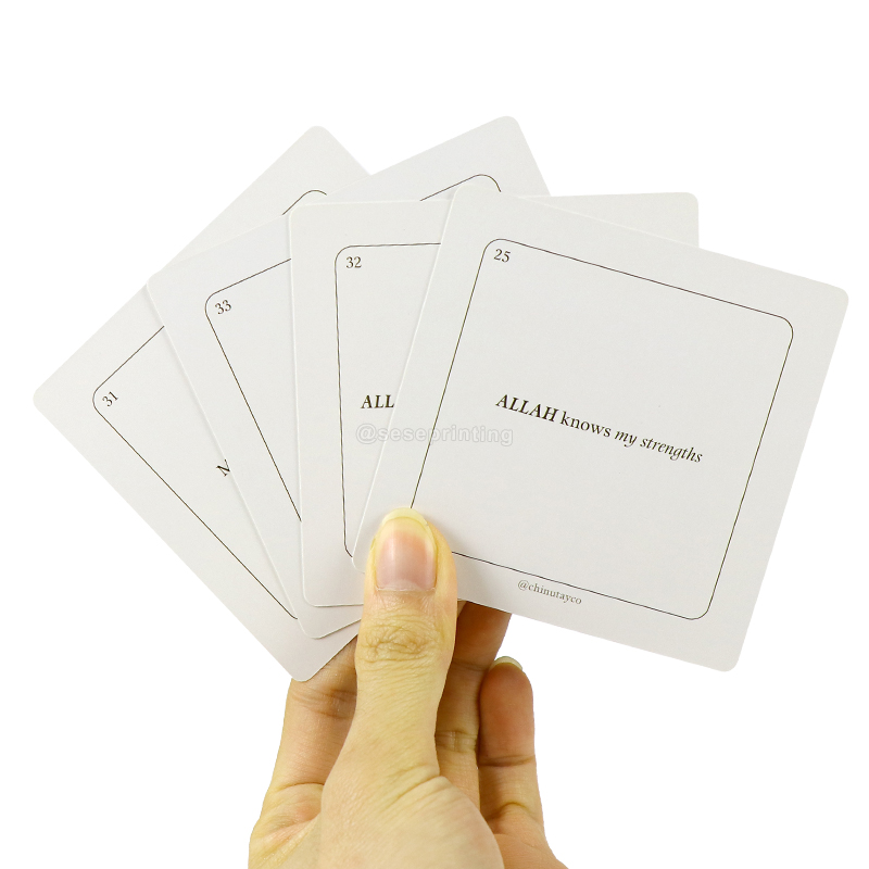 Daily Inspirational Affirmation Card Deck Custom Printing