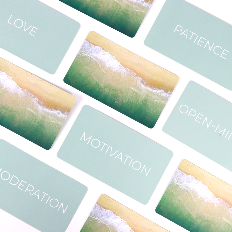 Printing Inspiration Self Affirmation Cards for Health Wellness