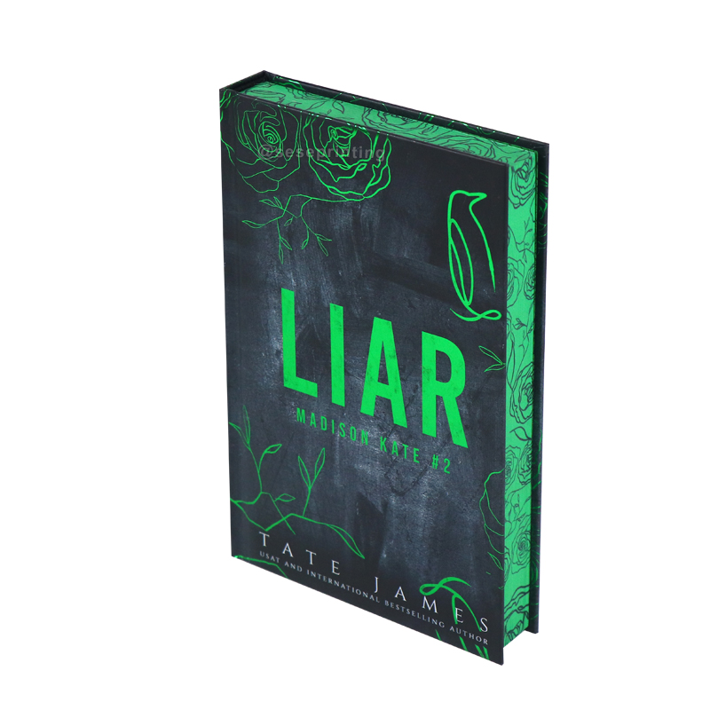 Publishing Green Foiled Hardback Book Printed with Sprayed Edges