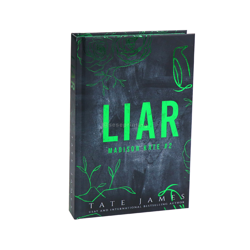 Publishing Green Foiled Hardback Book Printed with Sprayed Edges
