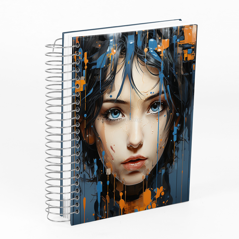 Custom Notebook A5 Hardcover Daily Weekly Spiral Planner Printing