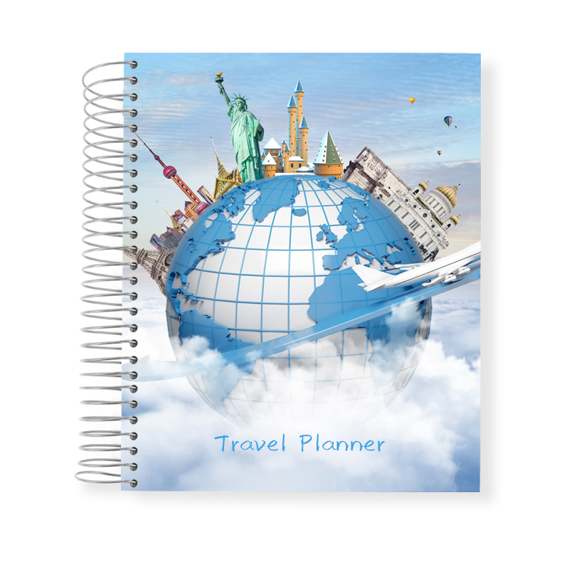 Custom Design Travel Planner Printing Hardcover Daily Journal