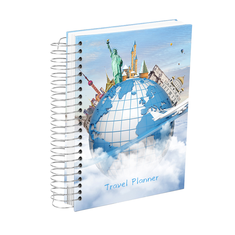 Custom Design Travel Planner Printing Hardcover Daily Journal