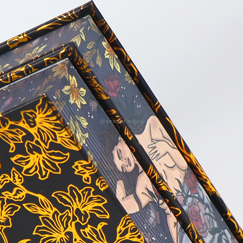 Hardcover Sprayed Edges Romance Novel Printing with Slipcase