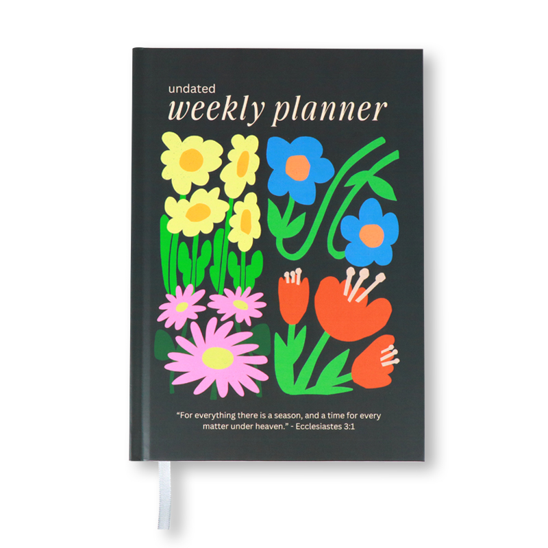 Hardcover Journal Supplier Custom Printing Undated Weekly Planner