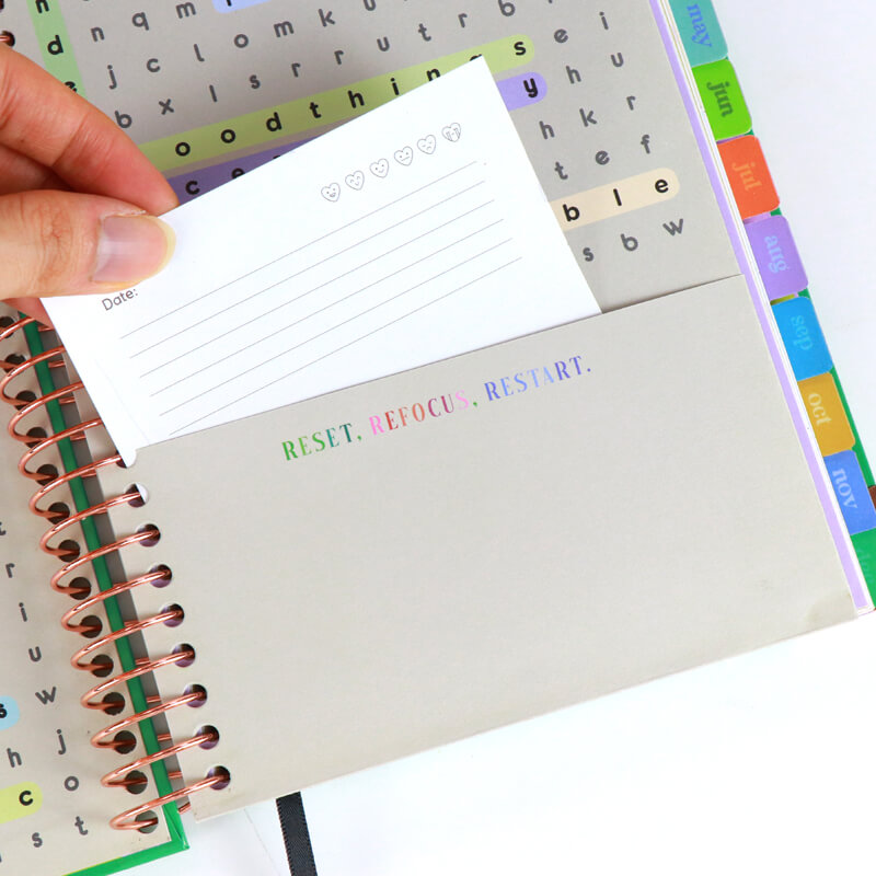 Personalized Agendas Printing Spiral 12 Month Finance Planner