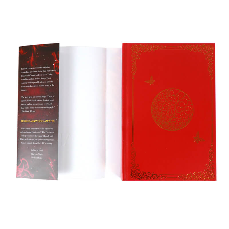 Foil Hardback Sprayed Edge Book Printed Dust Jackets and End Pages