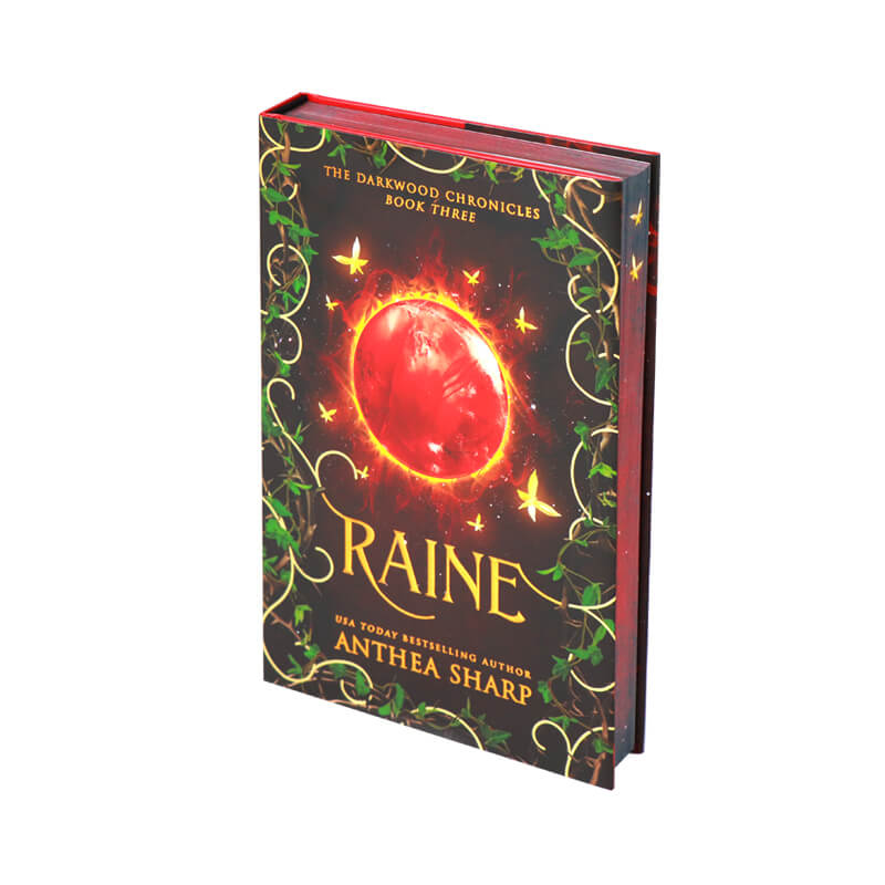 Foil Hardback Sprayed Edge Book Printed Dust Jackets and End Pages