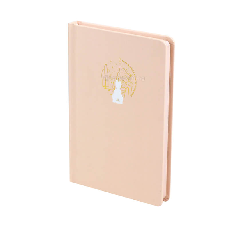 Custom Foil Stamping Hardcover Journal Printed with Sprayed Edges
