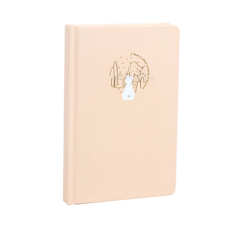 Custom Foil Stamping Hardcover Journal Printed with Sprayed Edges