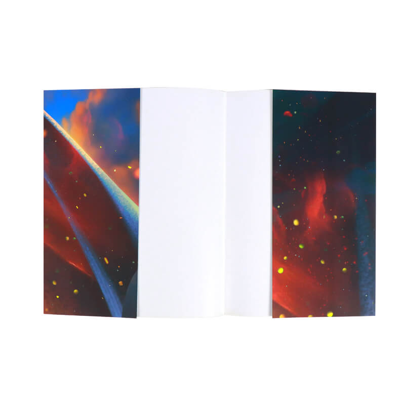 Book Dust Jacket Printed with Silver Foil Stamping on Matte Cover