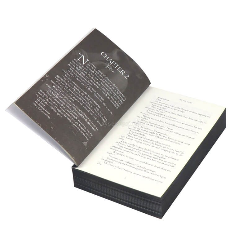 Print Paperback Book with Gold Foil on Cover and Black Sprayed Edges