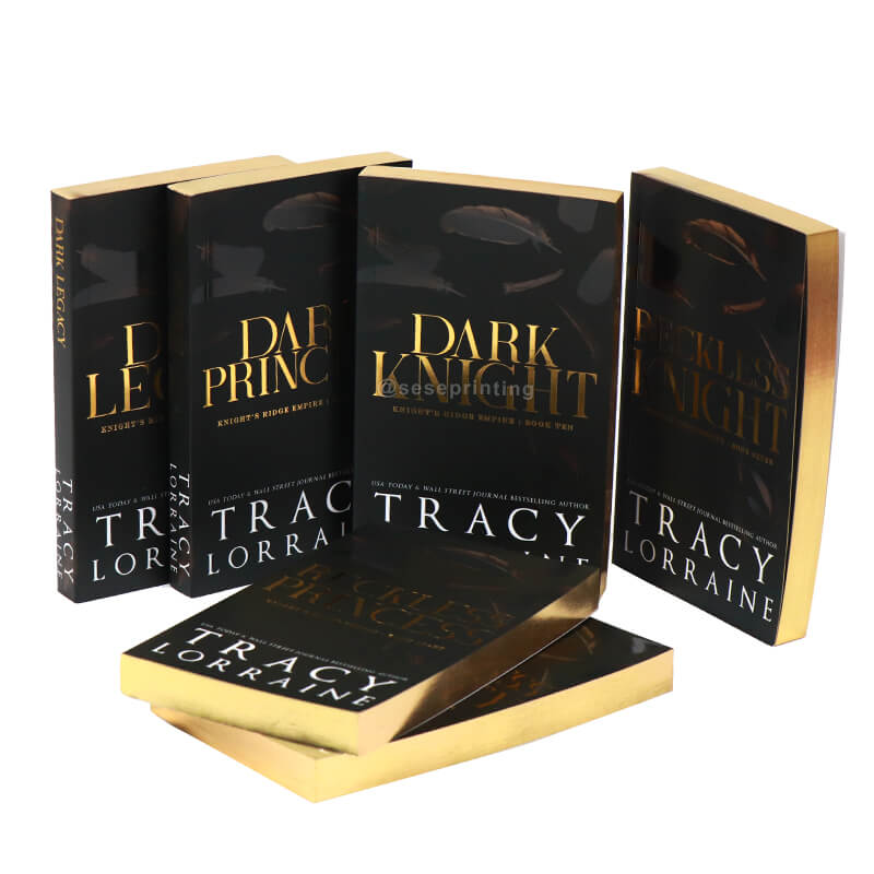 Custom Paperback Book with Foil, Spot UV Coating and Sprayed Edges