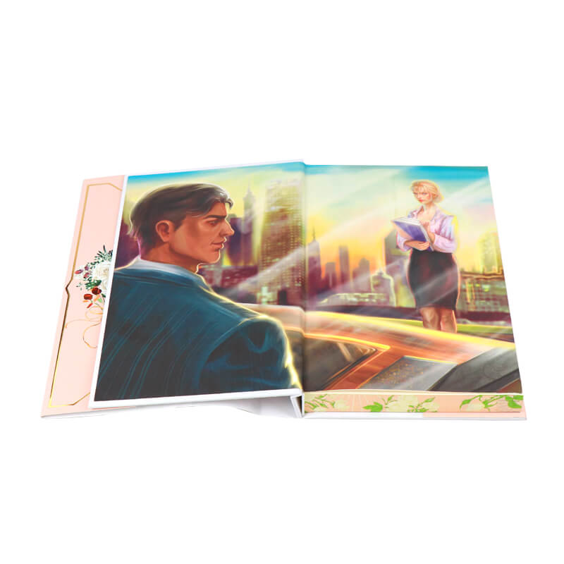 6x9 Hardcover Romance Novel with Foil Dust Jacket and Stenciled Edges