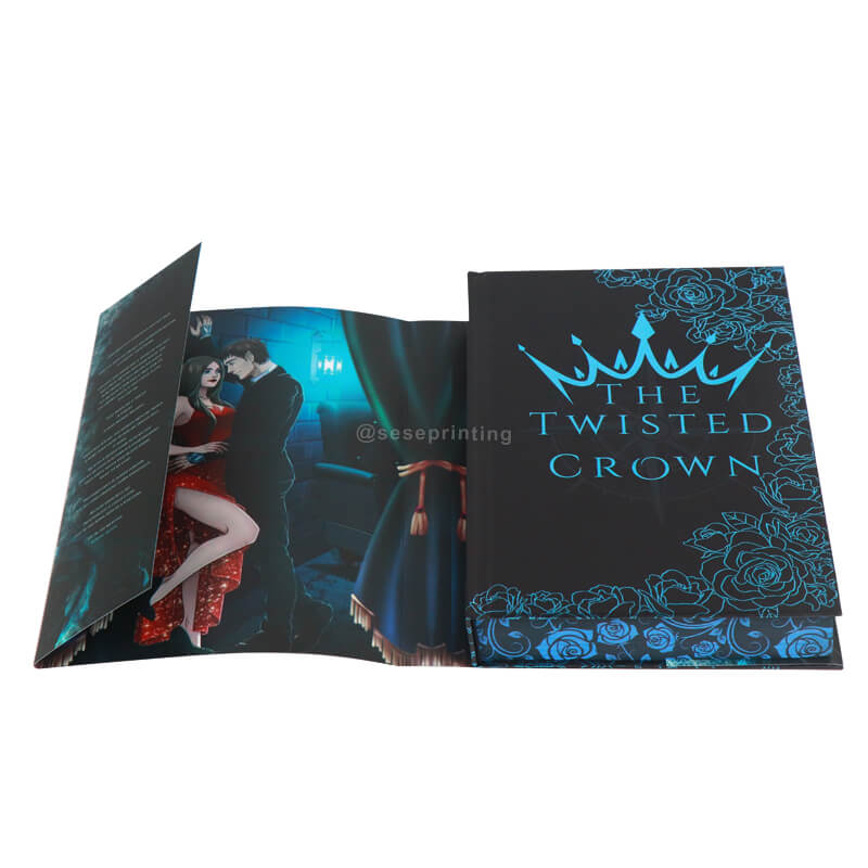 Hardback Book with Blue Foil Stamping, Dust Jacket, and Sprayed Edges
