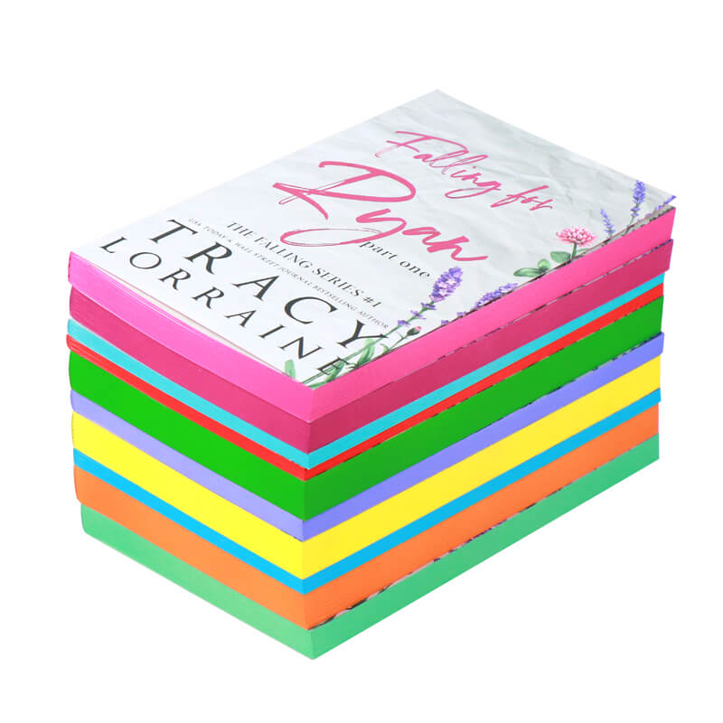 Publishing Printed Foil Stamping Paperback Novel with Sprayed Edges